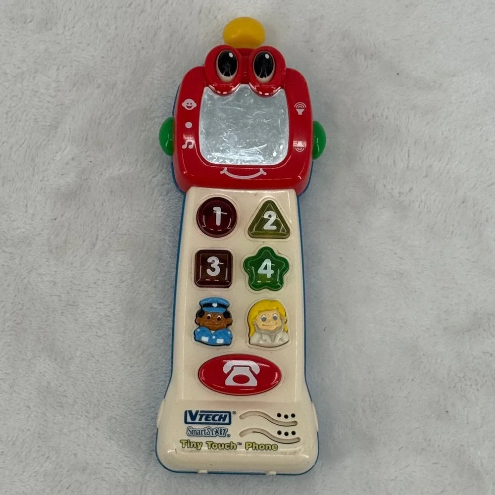 Vintage VTech SmartStart Tiny Touch Phone Educational Learning Toddler Toy Retro